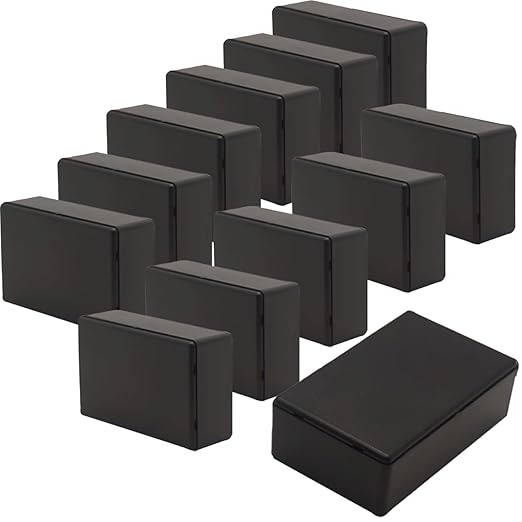Zulkit 12Pcs Project Boxes ABS Plastic Electrical Project Case Power Junction by Zulkit
