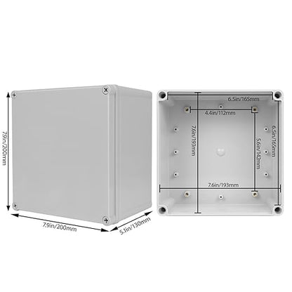 Junction Box，7.9"x 7.9"x 5.1" Outdoor Electrical Box - Image 2