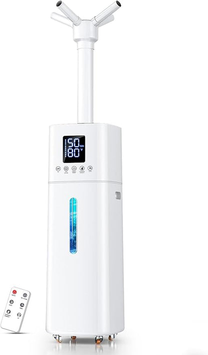 15L/4Gal Humidifier Large Room, 600mL/h Misting, 1200ft² Coverage, Auto by NexvaDirect