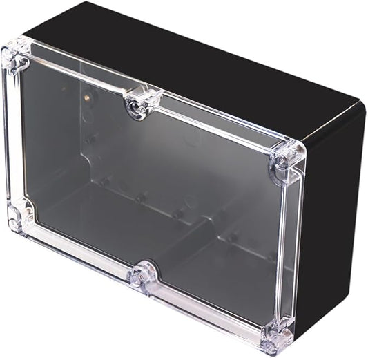 Project Box IP65 Waterproof Junction Box ABS Plastic Black Electrical Boxes DIY by Otdorpatio