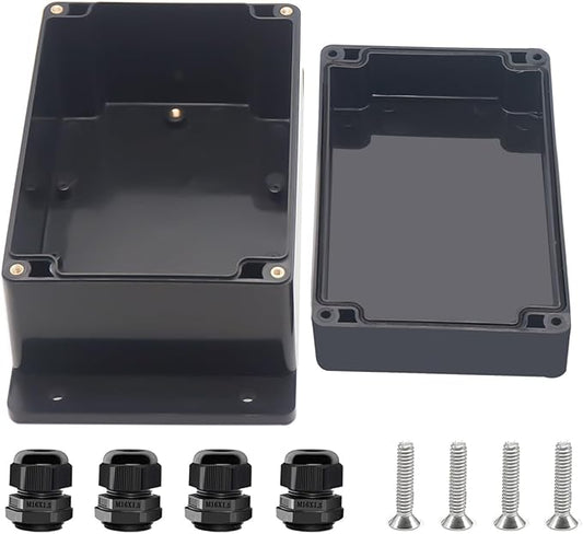 Project Box ABS Black Electrical Boxes IP67 Outdoor Waterproof Junction Box by Otdorpatio