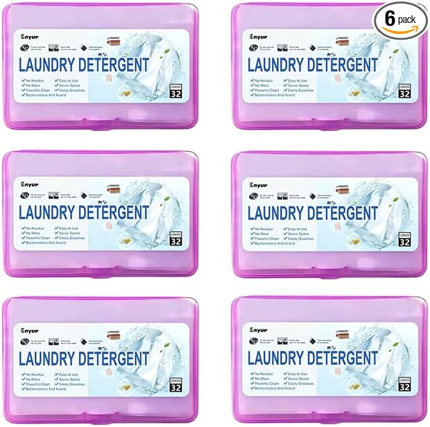 Laundry Detergent Sheets | Ultra-Portable | Travel Size | 192 Loads, 5-Second by Enyur