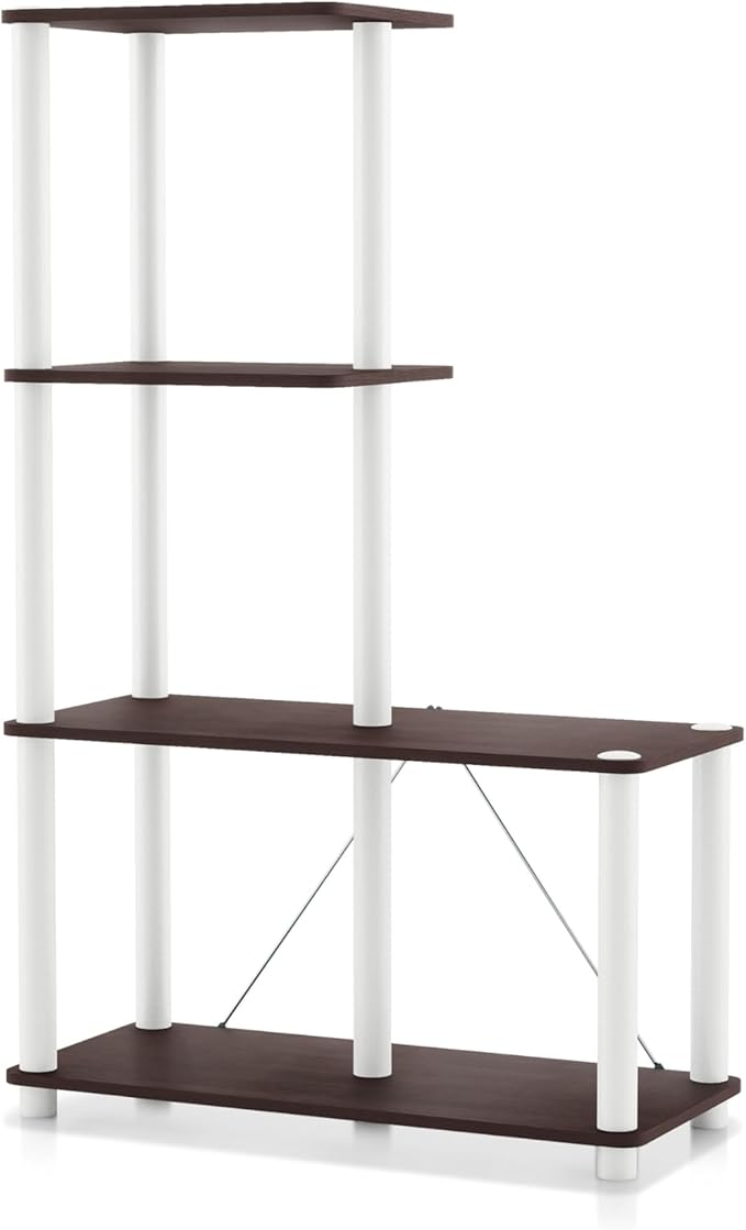 Homes: Inside + Out Apexa Modern 4-Cube Ladder Shelving Units, Collectibles by HOMESInsideOut