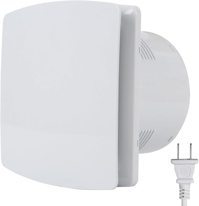 Bathroom Exhaust Fan, 6 inch Silent Ceiling and Wall Mount Ventilation Fan by Fepinc