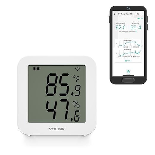 YoLink X3 Version Temperature & Humidity Sensor, Supports App Real-Time Data by YoLink