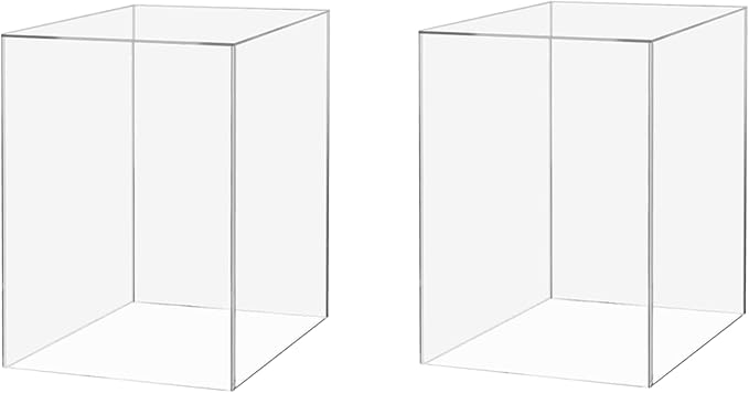 2 Pack Food Riser for Buffet Table Clear Acrylic Box 6" x 9" Display Stand by MarketingHolders