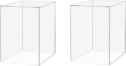 2 Pack Food Riser for Buffet Table Clear Acrylic Box 6" x 9" Display Stand by MarketingHolders