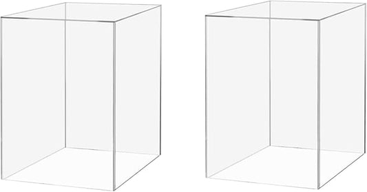 2 Pack Food Riser for Buffet Table Clear Acrylic Box 6" x 9" Display Stand by MarketingHolders