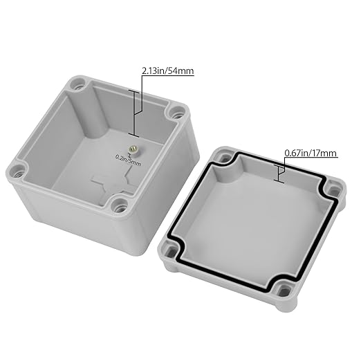 Junction Box, 3.9"x 3.9"x 3" Outdoor Electrical Box - Image 3