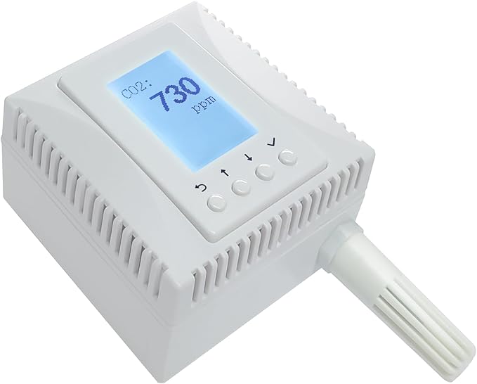 Indoor Air Quality Monitor, 3-in-1 Temperature Humidity CO2 Sensor, - Image 2