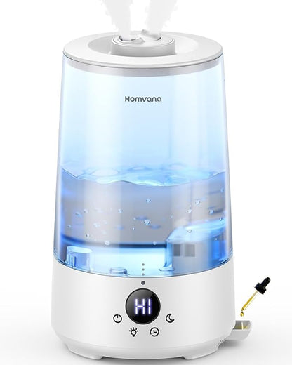 Homvana Humidifiers for Bedroom Home, 3.6 L Cool Mist Top-Fill 34H Super Long by Homvana