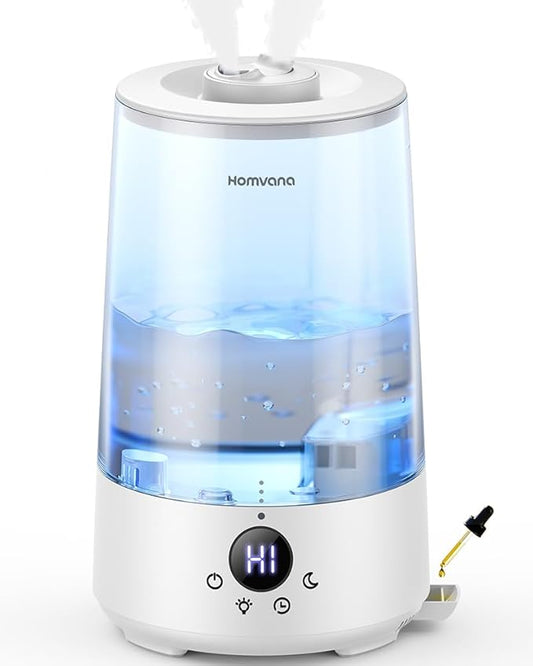 Homvana Humidifiers for Bedroom Home, 3.6 L Cool Mist Top-Fill 34H Super Long by Homvana