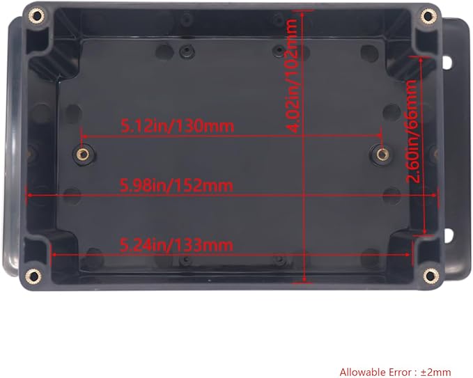 Project Box ABS Plastic Black Electrical Boxes IP65 Waterproof DIY Electronic - Image 3