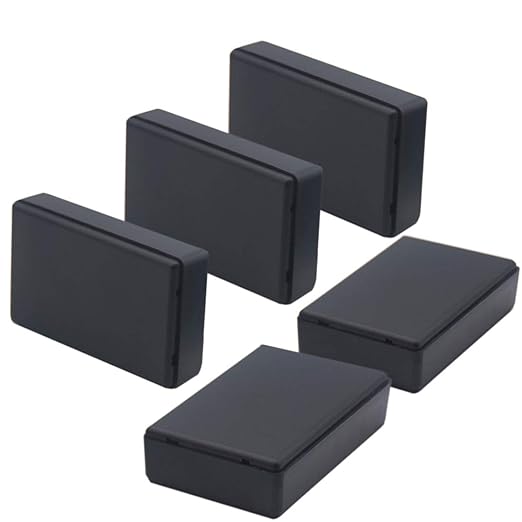 Zulkit 5Pcs Project Boxes ABS Plastic Electrical Project Case Power Junction by Zulkit