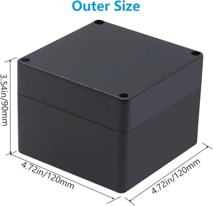 Outdoor Waterproof Junction Box IP67 Project Box ABS Black Electrical Boxes - Image 2