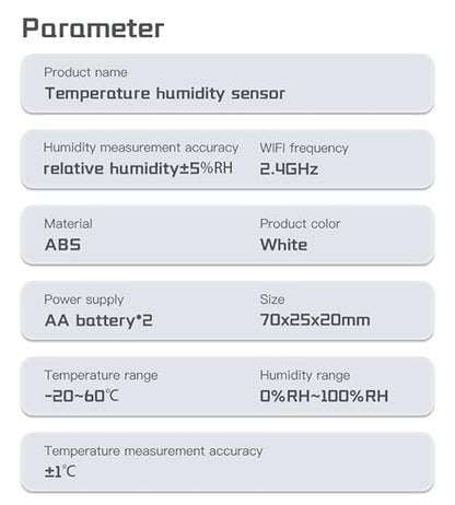 Zigbee Temperature and Humidity Sensor, Wireless Thermometer - Image 6