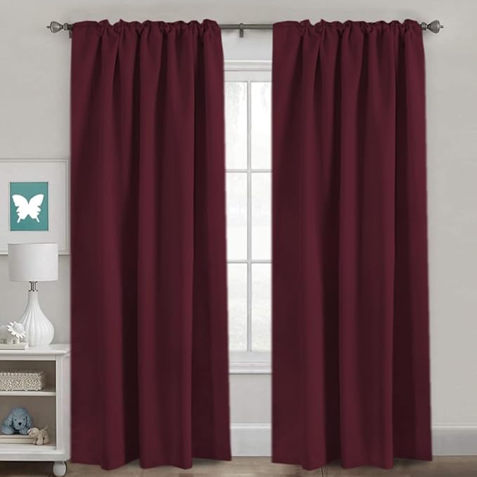 H.VERSAILTEX Christmas Blackout Curtains Thermal Insulated Window Treatment - Image 2