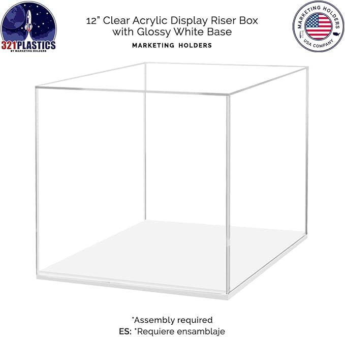 12" x 12" Clear Acrylic Display Box - Image 5
