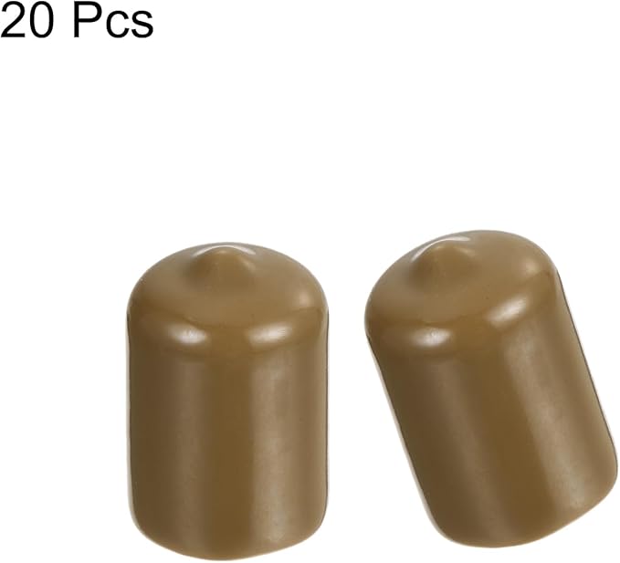 uxcell 20pcs Rubber End Caps 14.5mm ID Vinyl PVC Round Tube Bolt Cap Cover - Image 2