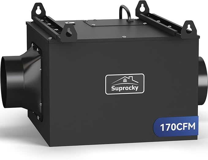 170CFM Ultra Quiet Bathroom Exhaust Fan, Remote Mount In Line Fan VF120 by Suprocky