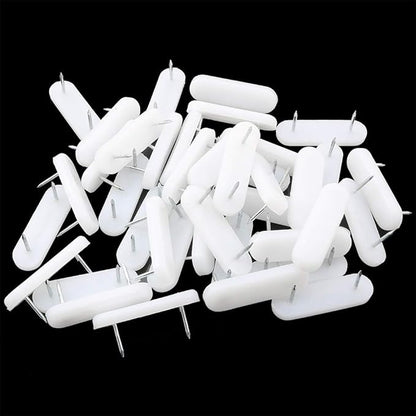 40pcs Plastic Head Double Pins Multifunctional Furniture Chair Leg Feet Pads - Image 3