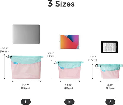pack all Water-resistant Material Zipper Pouch, Mesh Zipper Bag - Image 8