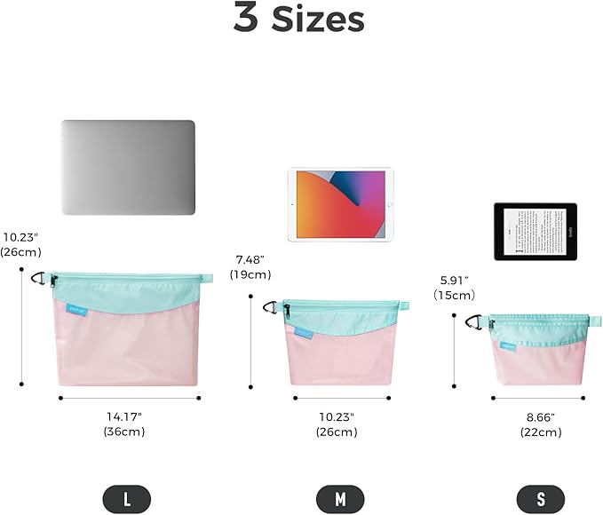 pack all Water-resistant Material Zipper Pouch, Mesh Zipper Bag - Image 7