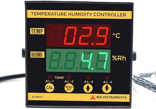 Panel Mounting Digital Temperature Humidity Controller by InstrukartHoldings