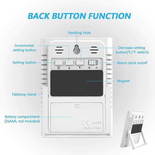 Digital Indoor Thermometer for Room, Smart Temperature Humidity Monitor - Image 7