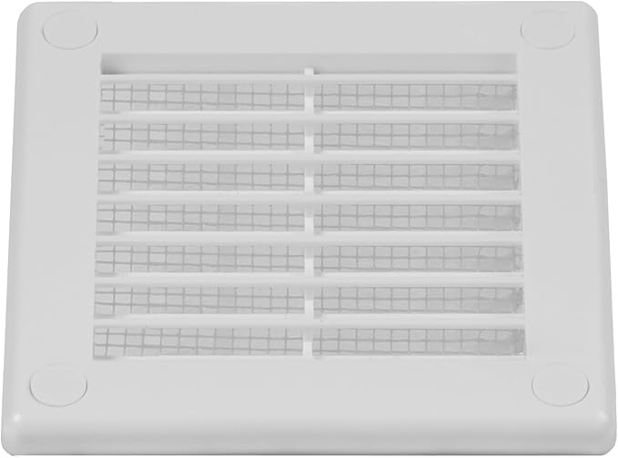 2-Pack 4" x 4" Square Air Vent Cover – White Plastic Vent Deflector - Image 8