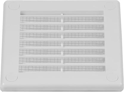 2-Pack 4" x 4" Square Air Vent Cover – White Plastic Vent Deflector - Image 8