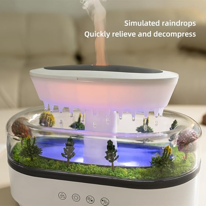 Upgrade Raindrop Humidifier Essential Oil Diffuser - Image 2