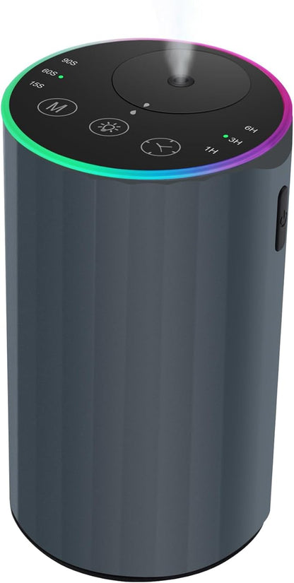 Waterless Essential Oil Diffuser, Battery Powered Mini Scent Air Machine by konchile