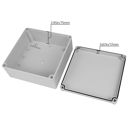 Junction Box, 7.9"x 7.9"x 3.7" Outdoor Electrical Box - Image 3