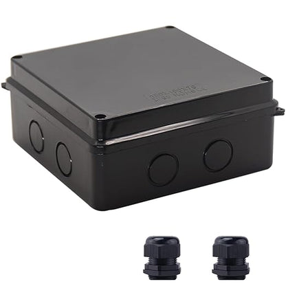 Junction Box, Reserved Holes Electrical Boxes Waterproof IP65 ABS Plastic by LuSumtly