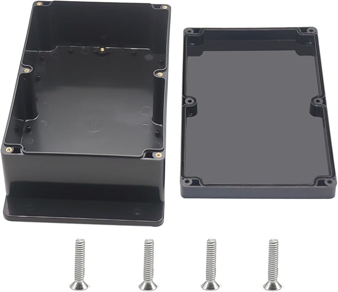 Outdoor Waterproof Junction Box IP67 Project Box ABS Black Electrical Boxes by Otdorpatio