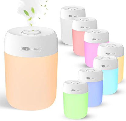Portable Small Humidifier, 650ml Colorful Mini Humidifier by 1