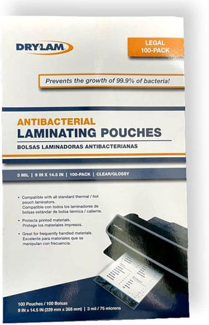 Dry-Lam ANTIPLGL3 Box of 100 Laminating Pouches, 4 mil Thickness, Compatible by Unknown