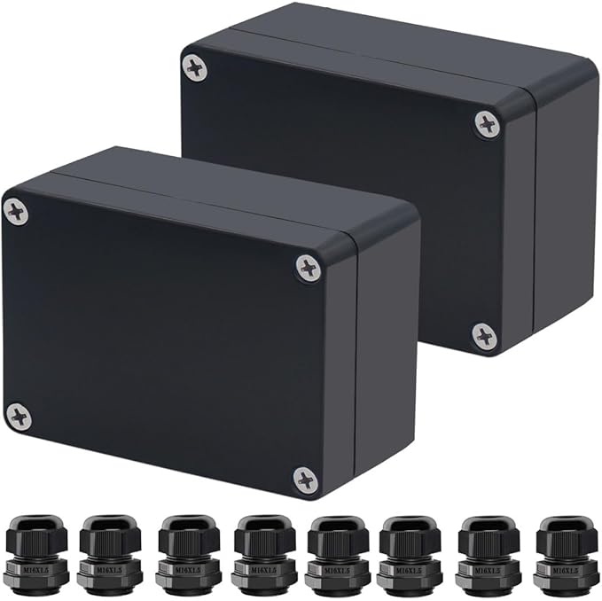 Project Box ABS Black Electrical Boxes IP67 Outdoor Waterproof Box Electronic - Image 2