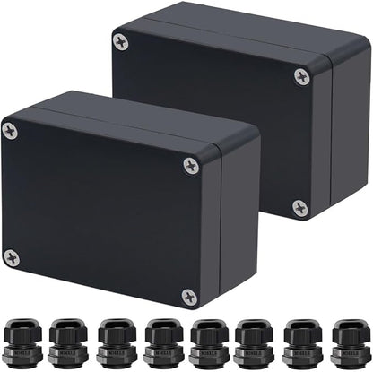 Project Box ABS Black Electrical Boxes IP67 Outdoor Waterproof Box Electronic - Image 2