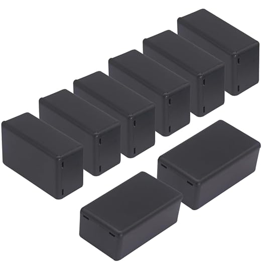 Zulkit 8Pcs Project Boxes ABS Plastic Electrical Project Case Power Junction by Zulkit