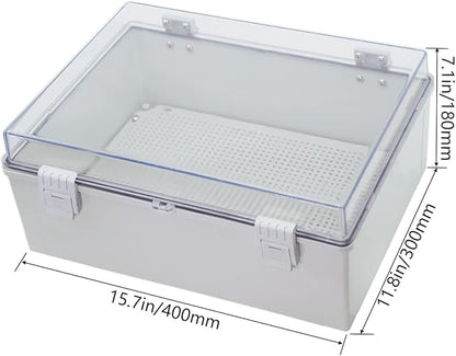 Zulkit Junction Box ABS Plastic Waterproof IP65 Electrical Boxes Hinged Shell - Image 2