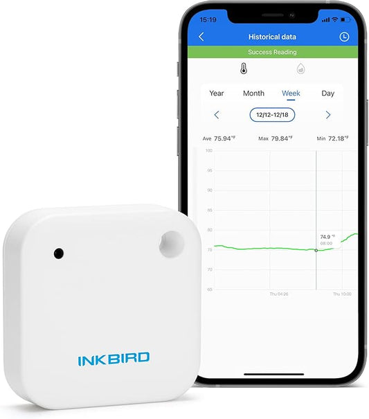 Inkbird Wireless Thermometer Humidity and Temperature Monitor, IBS-TH2 Freezer by Inkbird