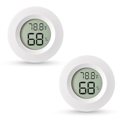 Atogou 2-Pack Mini Hygrometer & Thermometer, Indoor Outdoor Digital Humidity by ATOGOU