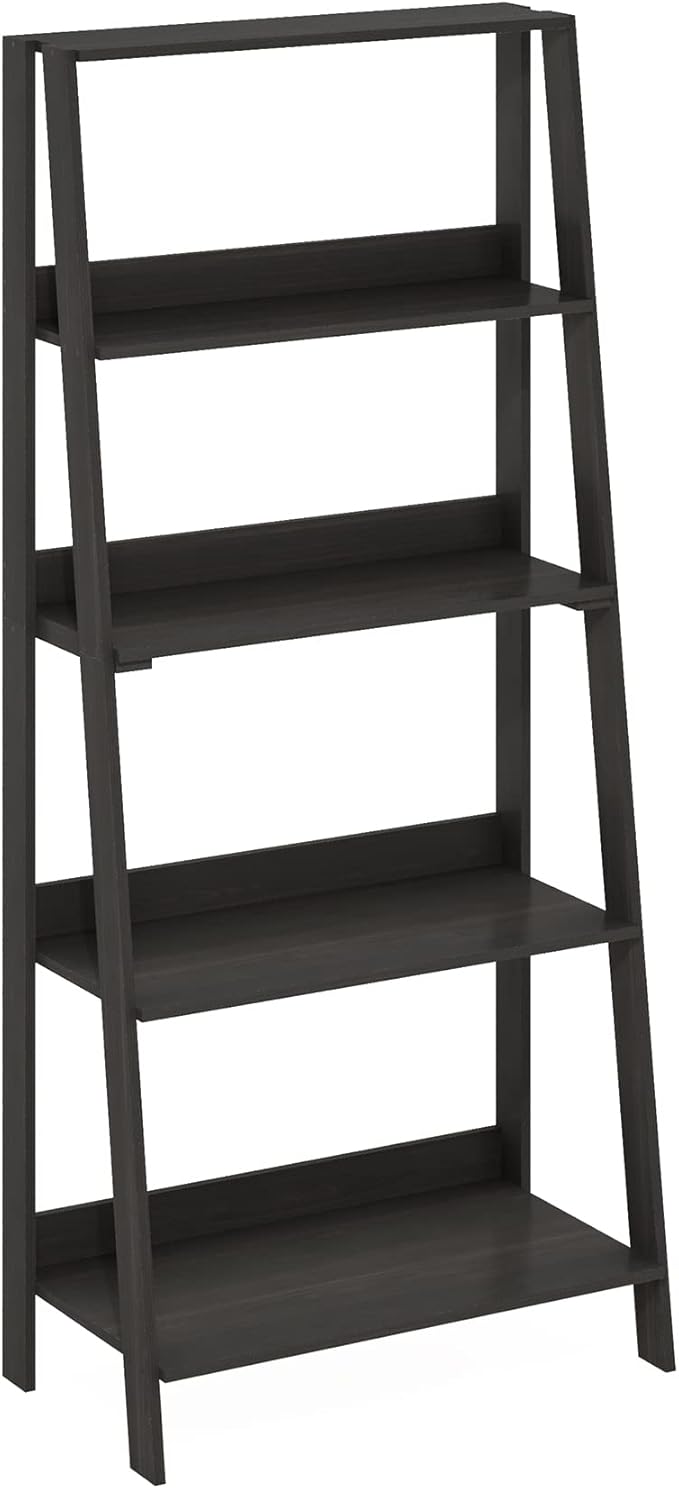 Furinno Ladder Book Shelf, 5-Tier Ladder Shelf, Display Storage Shelves - Image 6
