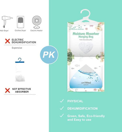 CANAGER Hanging Moisture Absorber-10 Packs, Hanging Dehumidifier Bags - Image 4