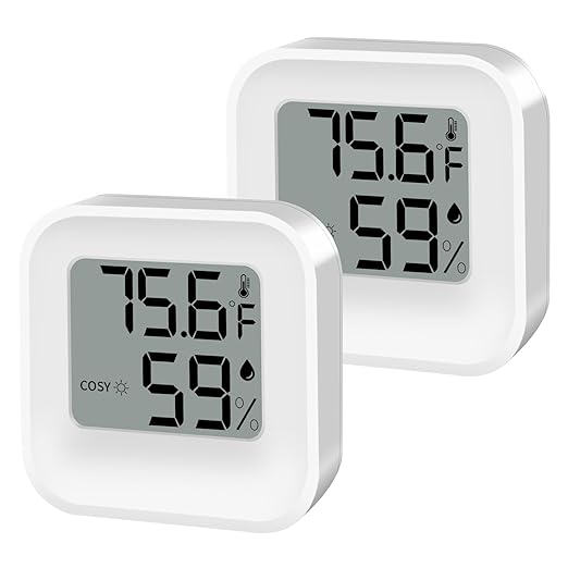 Digital Hygrometer Thermometer for Room Temperature Humidity Meter Indoor by KESHIDE