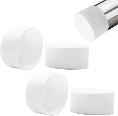 4 Pcs 2-3/8" Round Chair Leg Tips Caps, Silicone Rubber Furniture Leg Floor by BOPOREAE