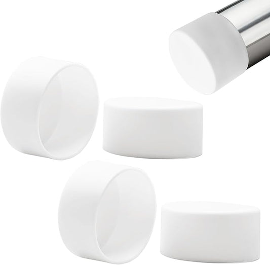 4 Pcs 2-3/8" Round Chair Leg Tips Caps, Silicone Rubber Furniture Leg Floor by BOPOREAE
