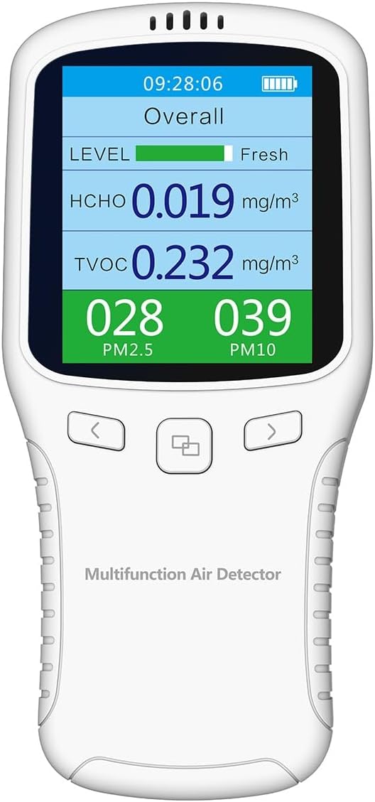 Air Quality Monitor Indoor, 8 in 1 Formaldehyde Detector, voc Meter, Detect by Unknown